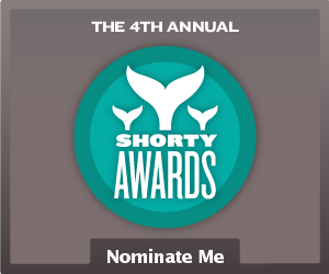 Nominate Thomas L. Strickland for a social media award in the Shorty Awards!