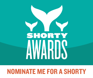 Nominate Mistress Francine for a social media award in the Shorty Awards!