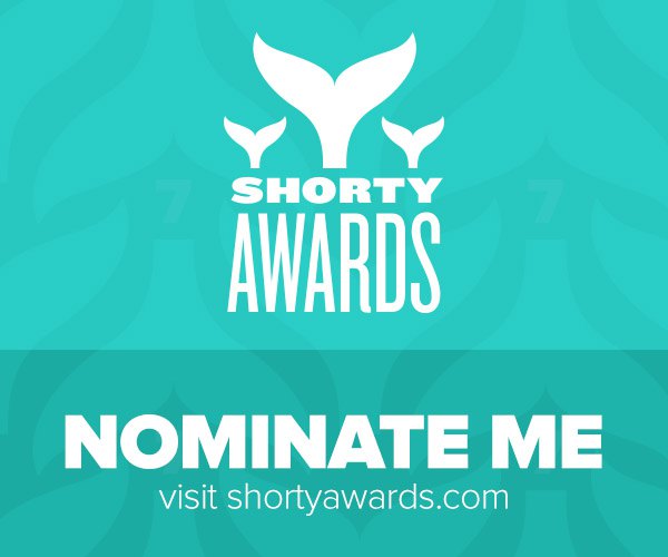 Nominate MelanysGuydlines ® for a social media award in the Shorty Awards!
